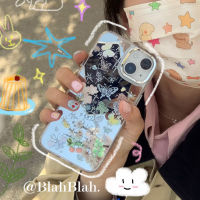 BlahBlah สุนัขผีเสื้อเย็นเหมาะสำหรับ Apple 14promax เคสโทรศัพท์มือถือ iPhone13 กระจก 12 กระจกผู้หญิง