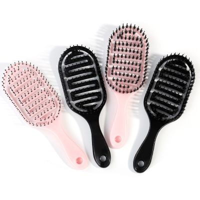 【CW】 Hair brush Scalp Massage Hairbrush Comb Oval Anti-static Paddle Styling Boar Bristle