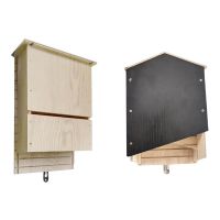 Outdoor Bat House, Huge Wooden Box, Weatherproof, Untreated Spiral Bat House, Shelter, Garden Accessories