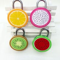 ☋❁▥  ABS Anti-theft Fashion Hardware Accessories Fruit Type Lock Drawer Latches padlock Backpack Padlock