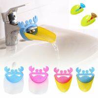 ☃▫ Bathroom Plastic Water Faucet Extender Crab Leaf Shape Sink Handle Extension Baby Bath Tap Crab Shape Washroom Supplies