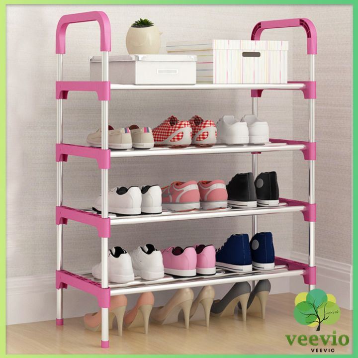 veevio-ชั้นวางรองเท้า-ชั้นเก็บรองเท้า-จัดระเบียบรองเท้า-สแตนเลส-มีให้เลือก-shoe-rack-มีสินค้าพร้อมส่ง