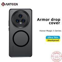 Anteen เคสโปร่งใสคริสตัลสำหรับ Honor Magic 5 Pro,เคสกันกระแทกป้องกันการตกกันกระแทกสำหรับกล้อง