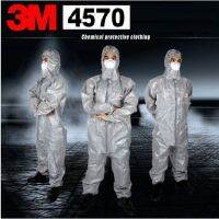 3M 4570 ชุดป้องกันสารเคมี (ใช้ซ้ำได้)ยี่ห้อ 3M รุ่น 4570 ป้องกันมาตราฐาน type 3456 ใส่ป้องกันย่าฆ่าหญ้า ฟ่นยา หว่านปุ๋ย ป้องกันร่างกายจากสารเคมี