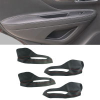 สำหรับ Buick Encore 2013 2014 2015 2016 4PCS ไมโครไฟเบอร์หนังภายในประตู Armrest แผงป้องกัน Trim