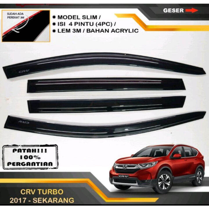 Talang Air Pintu Mobil Crv Turbo Skarang Model Slim Cembung Lazada Indonesia