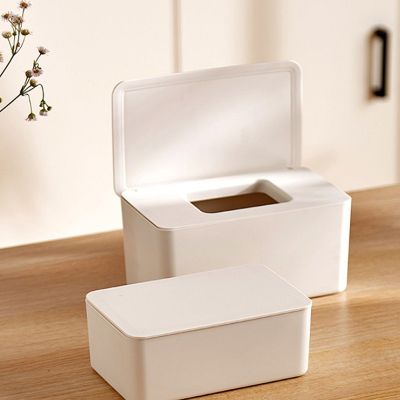 【CW】 Household Plastic Dustproof Wet Wipes Storage with Lid Desktop Tissue Dispenser 15 Color