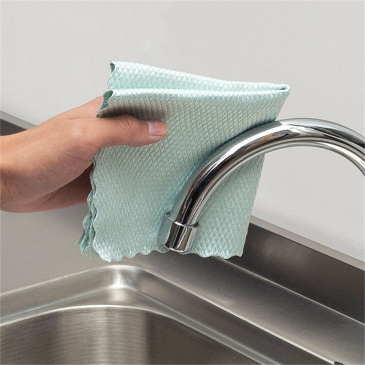 5pcs-fish-scale-rags-glass-cleaning-towels-without-water-marks-household-kitchen-dish-cloths