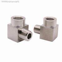 ✴❁ 1/8 1/4 3/8 1/2 3/4 BSPP Female To BSPT Male Elbow 90 Deg 304 Stainless Steel Pipe Fitting Adapter Connector 357 PSI