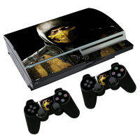 สติกเกอร์ผิวรูปลอกสำหรับ PS3 Fat PlayStation 3 คอนโซลและคอนโทรลเลอร์สำหรับ PS3 Fat Skins สติกเกอร์ไวนิล - เกม Mortal Kombat-yrumrudang