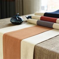 【LZ】▩✔♨  Chinese Retro Style Tea Ceremony Cotton   Linen Table Runner Tea Accessories Decorative Table Flag Cabinet Cover For Home Or Bar