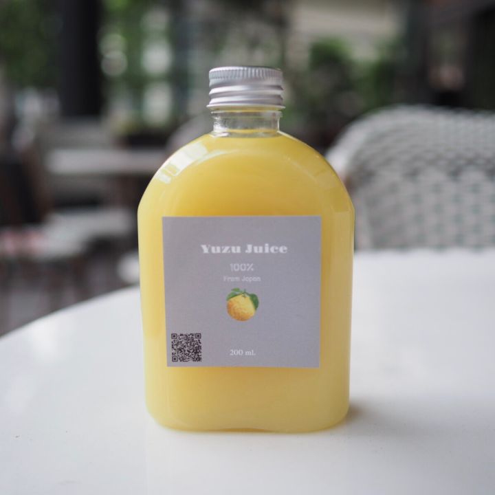 yuzu-juice-100-น้ำส้มยูสุแท้-จากญี่ปุ่น-ไม่มีส่วนผสมของน้ำตาล-keto-ทานได้-pure-yuzu-เบสสำหรับเครื่องดื่ม-เบเกอรี่-no-sugar-added-200-ml