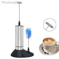 LMETJMA Electric Milk Frother Handheld Battery Operated Milk Foam Maker Coffee Frother Egg Beater Whisk Mixer Stirrer KC0273