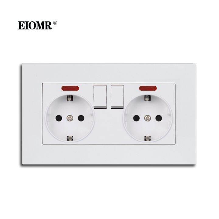 【CW】 EIOMR EU European Standard Wall Mounted Power Socket Flame ...