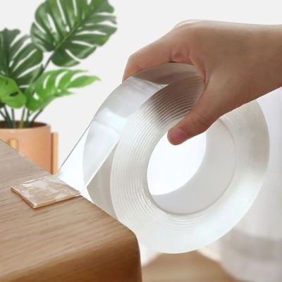 Transparent Sided Tape Wall Stickers Resistant Reusable Decoration Tapes