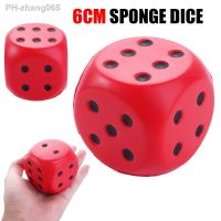 1pcs Soft Elastic Toys Color Solid Point Dice Side Length 6cm Anti Stress Big Sponge Dice Finger Training Toy Amusing Props