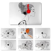 เคสผู้หญิงวาดด้วยมือ1 3D สำหรับ Macbook Air 13 A2681 A2337 A2179 A2338 M1 M2ชิพ ID Pro 14 15 16 A2442 A2141รุ่นล่าสุด2023