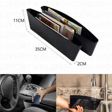 2Pcs Car Seat Gap Filler PU Leather, Auto Crevice Catcher Drop Blocker to  Fill The Side Seat and Console Gap, Universal Vehicle Interior Accessories