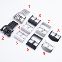 1820มม. สแตนเลสสตีลคุณภาพนาฬิกาอุปกรณ์เสริม Fit สำหรับ Breitling clasp สำหรับหนังยางซิลิโคนสาย pinfold BUCKLE