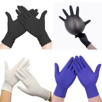 50/100PCS Disposable Nitrile Rubber Gloves Dishwashing/Kitchen/Work//Garden/Household Cleaning Black/Blue