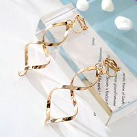 Fashion Simple Temperament Female Versatile Earrings Personalized Ear Clip Spiral Accessories Exaggerated Earrings Jewelry