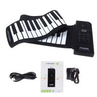 61 Key Electronic Piano Keyboard Silicon Flexible Roll Up Piano Sustain Function USB Port with Loud Speaker