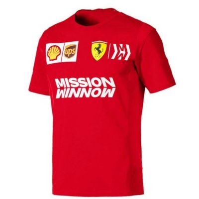 Ferrari graphic cotton O-neck T-shirt for men
