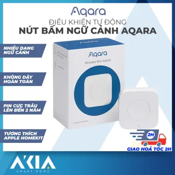 Aqara Wireless Mini Switch, Requires AQARA HUB, Zigbee Connection,  Versatile 3-Way Control Button for Smart Home Devices, Compatible with  Apple HomeKit, Works with IFTTT 