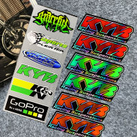 เลเซอร์ Stiker Motor มอเตอร์ไซค์ส้อม KYB สติ๊กเกอร์กันสะเทือนโลโก้ KN GOPRO จักรยานตกแต่งดัดแปลงสะท้อนแสงสำหรับ Ktm Yamaha Honda Suzuki คาวาซากิดูคาติ