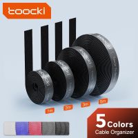 Toocki 5m Cable Organizer Clip Free Cut Wire Cord Winder Management Organizer for iPhone Audio Video HDMI Various Types Of Wires