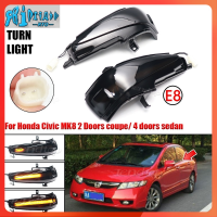 RTO ไฟเลี้ยวกระจกด้านข้างไฟสัญญาณเลี้ยว LED ไดนามิกสำหรับ HONDA CIVIC MK8 Coupe FG1 FG2 2005-2011ซีดาน FA 1 2 3 FD 1 2 3 4 5