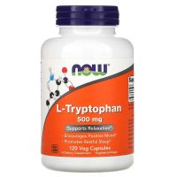 now Foods L-Tryptophan 500 mg Supports Relaxation 120 Veg Capsules Vegetarian/Vegan
