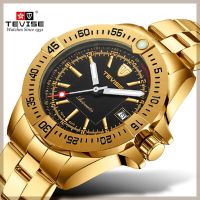 ZZOOI TEVISE Brand Watch Men T839A-002 Automatic Mechanical Watch Calendar Luminous Hands Waterproof Male Clock Business Wristwatch