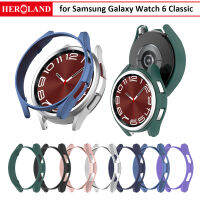 เคสฝาครอบกลวง PC แบบแข็งสำหรับนาฬิกา Samsung Galaxy Watch 6 Classic 43mm 47mm