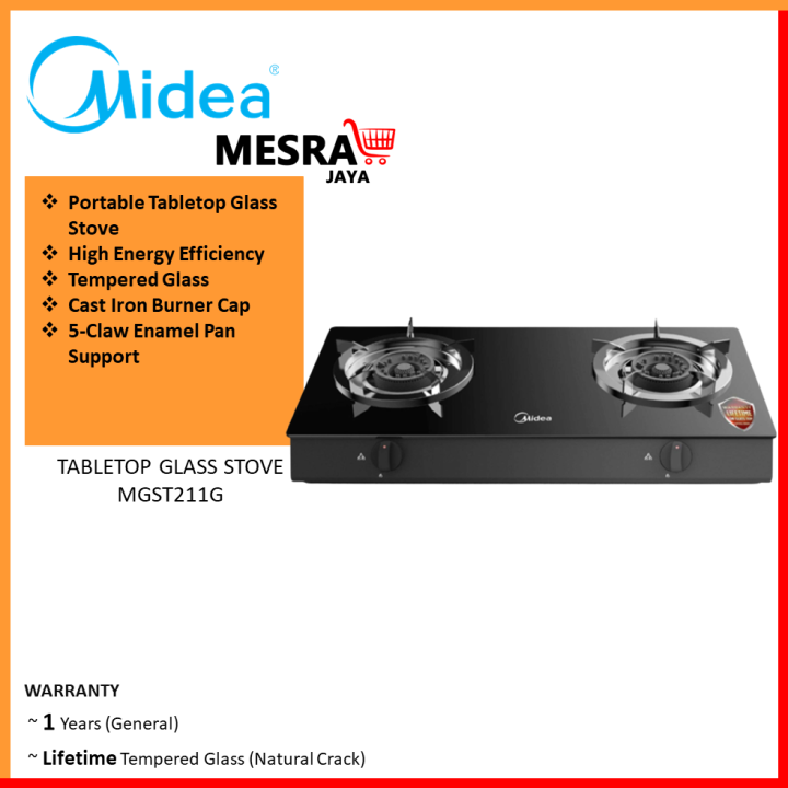 Midea Table Top Glass Stove MGST211G Lazada