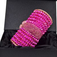 【YD】 Magenta Fashion Clutches Evening Purse Luxury Clutch Ladies Night Wedding Chain HandBag Q65