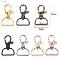 ◐♣▧ 5Pcs Swivel Clasps with D Rings Lanyard Snap Hooks Keychain Clip Hook Metal Lobster Claw Clasps for Key Rings Crafting Sewing