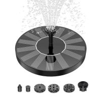 1Set Mini Solar Water Fountain Pool Pond Waterfall Garden Decoration Bird Bath Solar Powered Fountain Floating 16CM Black 190L/H