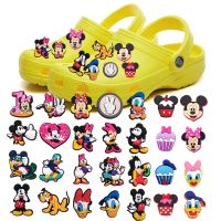 【CW】☞  1Pcs Jibz And Minne Croc Shoes Charms Cartoon Sandals Shoe Accessories Clogs Pins Decorate Kids Gifts