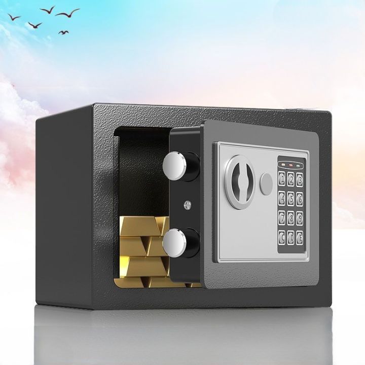 ตู้เซฟเล็ก-size-23-x-17-x-17-cm-ตู้เซฟนิรภัย-ตู้เซฟออมสิน-ตู้เซฟเก็บเงิน-รุ่นใหม่-ตู้เซฟอิเล็กทรอนิกส์-safety-box-safety-deposit-box
