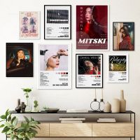 Vintage Hip Hop นักร้อง Mitski โปสเตอร์เพลงอัลบั้ม Be คาวบอย Bury Me At Make Out Creek พิมพ์ภาพวาดผ้าใบ Room Wall Decor ใหม่