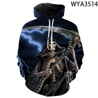 2021 New Spring And Fall Hoodies Cool Horror Men Women Children 3D Printed Hooded Pullove Long Sleeve Sweatshirts Boy Girl Kids