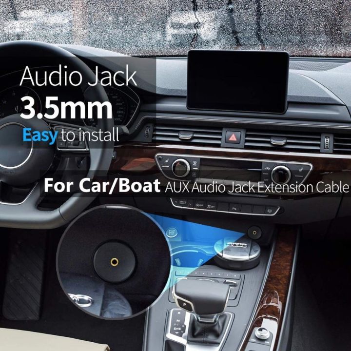 cw-motorcycle-boat-truck-waterproof-male-to-female-3-5mm-aux-audio-jack-flush-mount-cable-car-panel