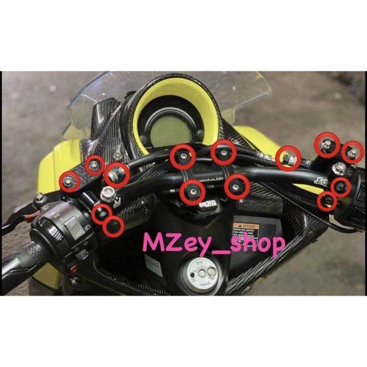 Gold.Handle bar clamp bolt set for Nmax V1/V2 Lazada PH