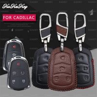 ﺴ✗ Zdalne inteligentne kluczyki skrzynki pokrywa dla Cadillac CTS ATS 28T CTS-V Coupe SRX Escalade ESV nowa skóra Auto kluczyki...