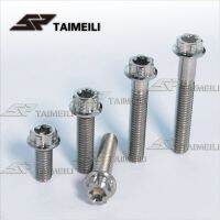 Taimeili สกรูหน้าแปลนหัว Torx สกรูไททาเนียม M6x15/20/25/30/35/40/50/60/65/70/80/85/90มม. ด้าย1.0รถจักรยานยนต์