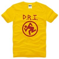 2023ใหม่ดีไซเนอร์สกปรก Imbeciles D.R.I T เสื้อผู้ชายผ้าฝ้ายเสื้อแขนสั้นเมทัลร็อคผู้ชายเสื้อยืดแฟชั่นสตรีทฮิปฮอปเสื้อยืดสั่งทำ