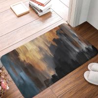 【cw】 Gold black Oil Painting Anti-Slip Carpet Door Mats Doormats Outdoor Kitchen Living Room Floor Mat Rug protective floor mat ！