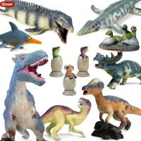 หุ่นแอ็คชั่น Oenux Jurassic Carnotaurus T-Rex ไวนิลนุ่มPVC ไดโนเสาร์สัตว์โมเดลโลกของขวัญเด็กของเล่นแบบชุดสะสม