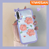 เคส JIUMOO สำหรับ VIVO Y19 Y5s เคสเลนส์หลายสีลายดอกไม้มุกแวววาวเคสมือถือผู้หญิงสวยกันกระแทกและทนต่อการขีดข่วน